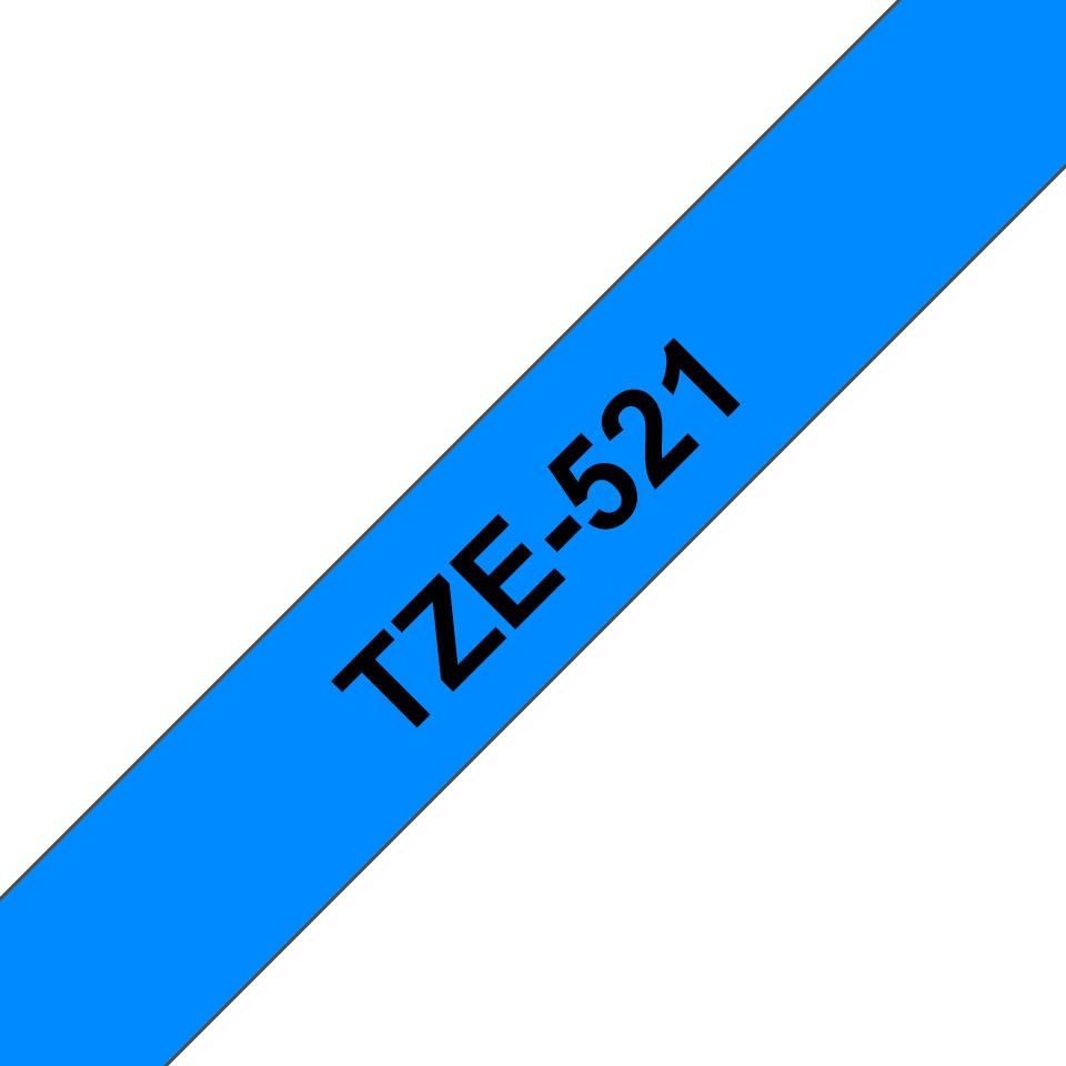 Brother Cinta de color TZE-521 / TZE521 Negro, azul