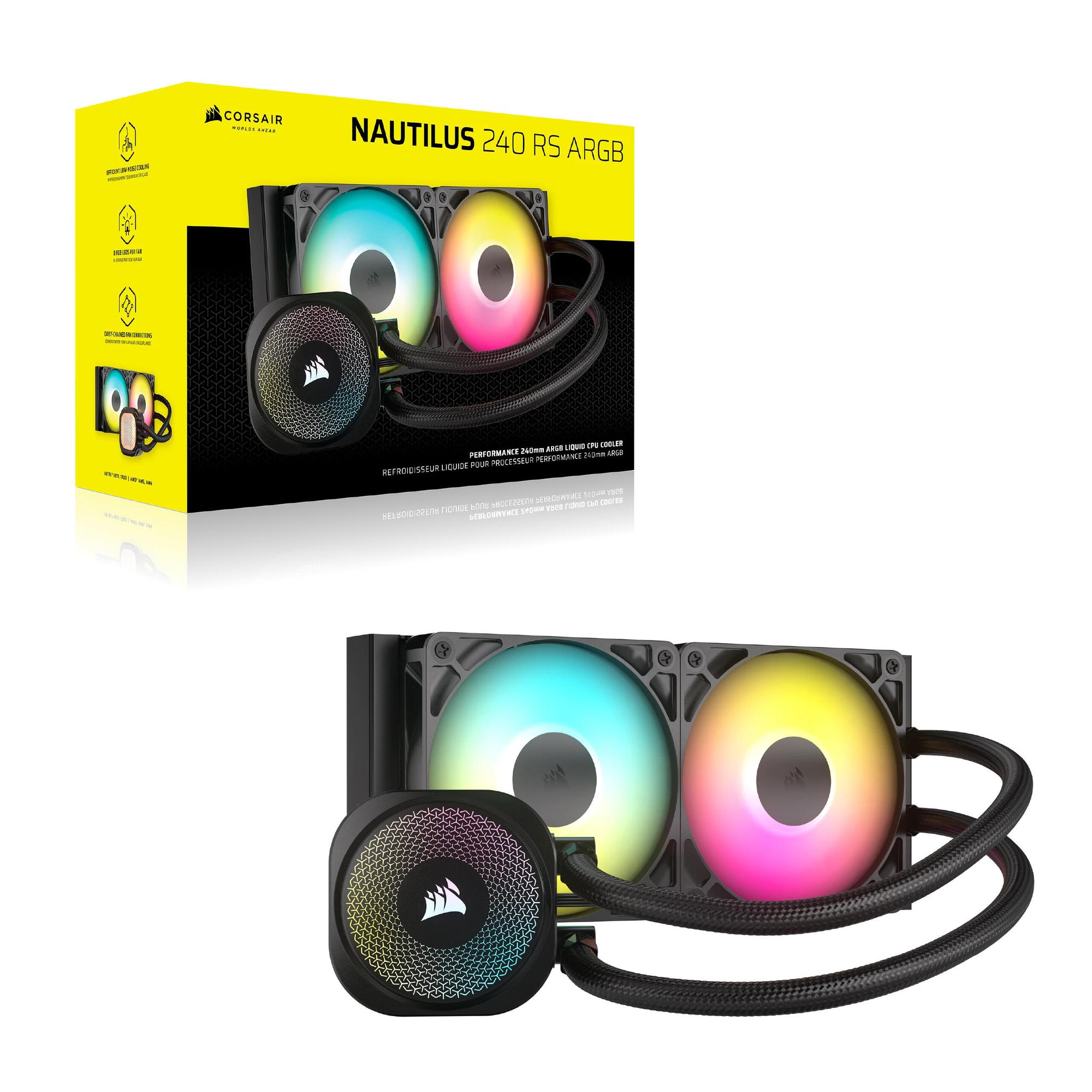 Corsair Refroidissement par eau Nautilus 240 RS ARGB / CW-9060092-WW Noir Standard