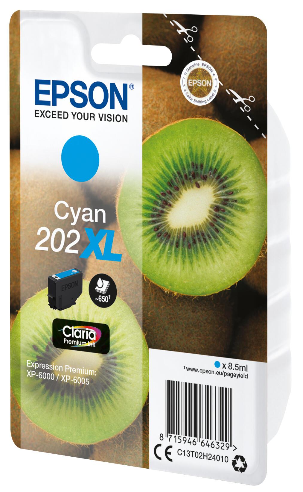 Epson Tinta 202XL / C13T02H24010 Cian XL