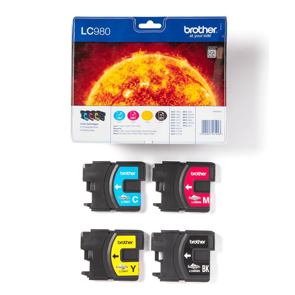 Brother Tinte LC-980VALBP / LC980VALBP BK,C,M,Y Multipack