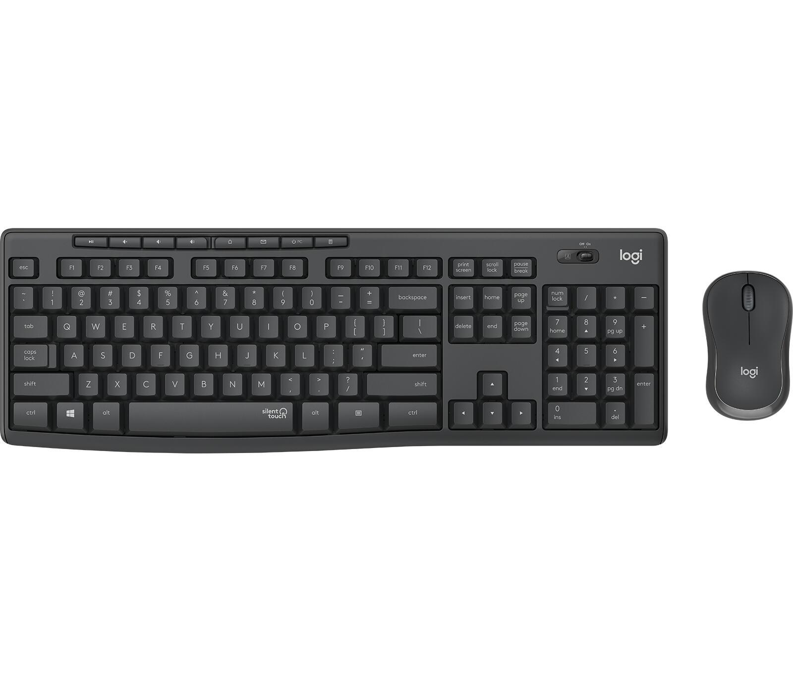 Logitech Maus- und Tastatur-Set MK295 Silent / 920-009794 Graphit