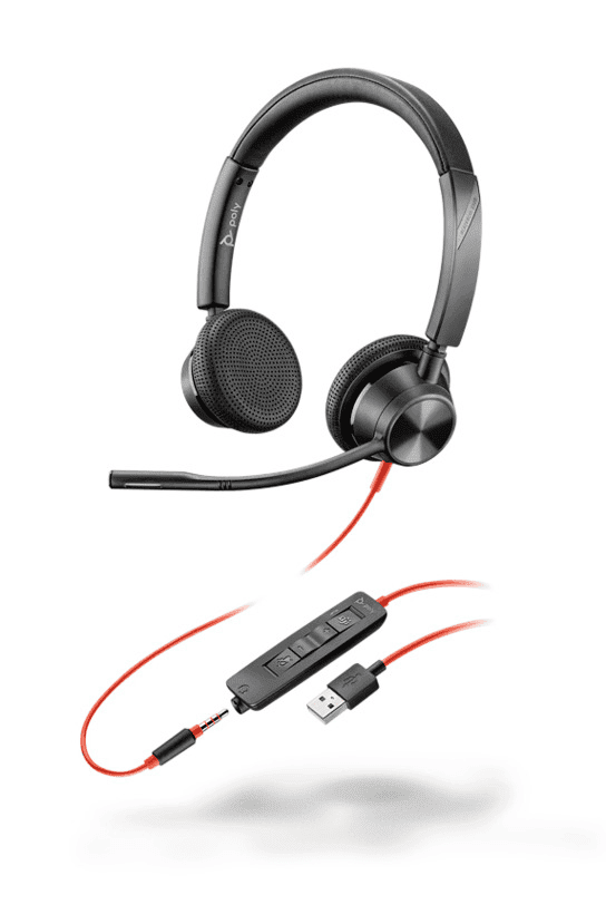 Plantronics/Poly Headset 214016 / 214016-01 Schwarz