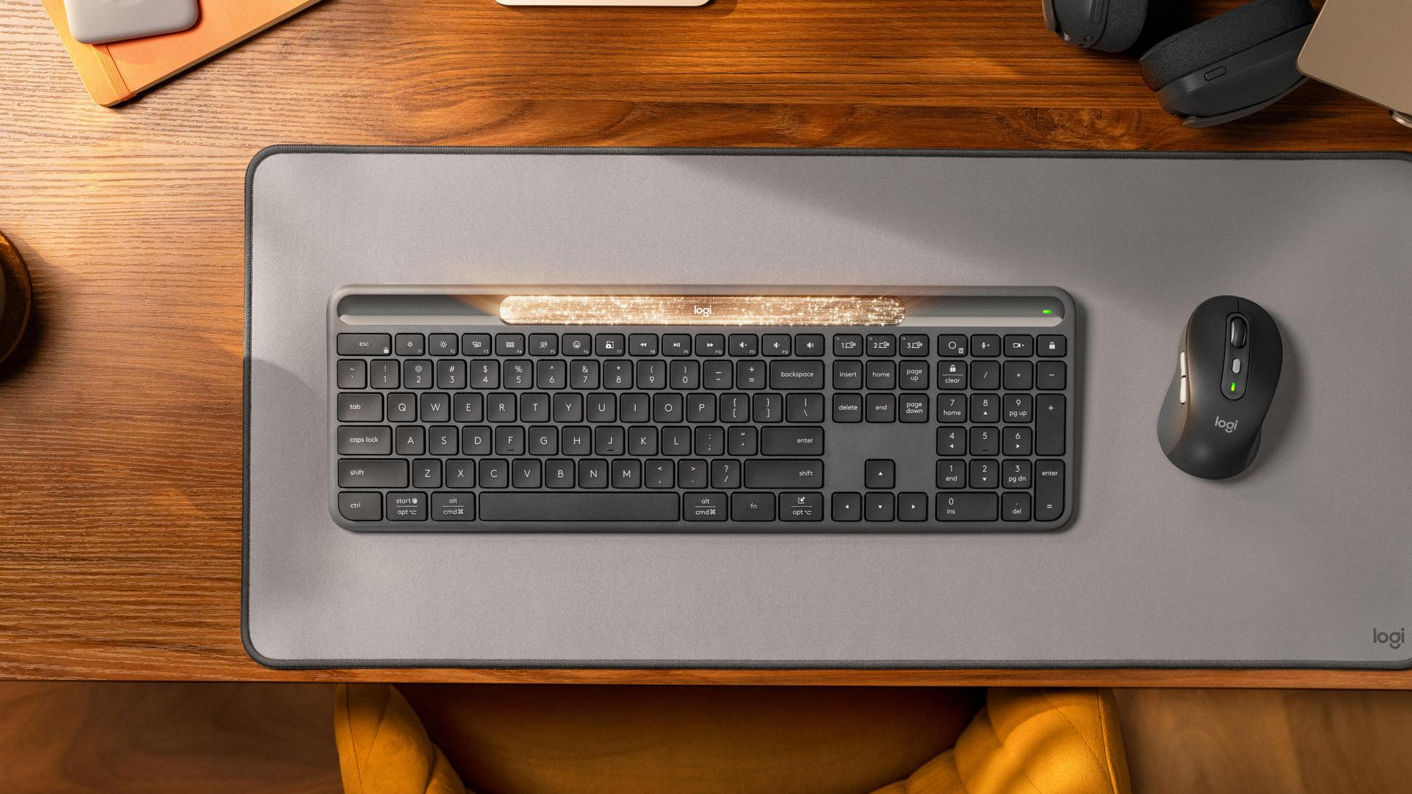 Logitech Tastiera Signature Slim Solar+ K980 US / 920-013764 Grafite