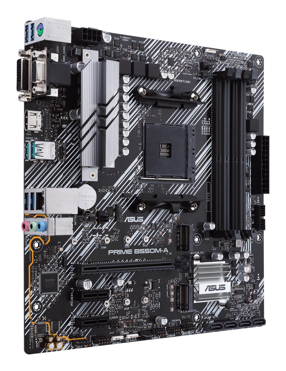 ASUS Mainboard PRIME B550M-A/CSM / 90MB14I0-M0EAYC Schwarz, Silber