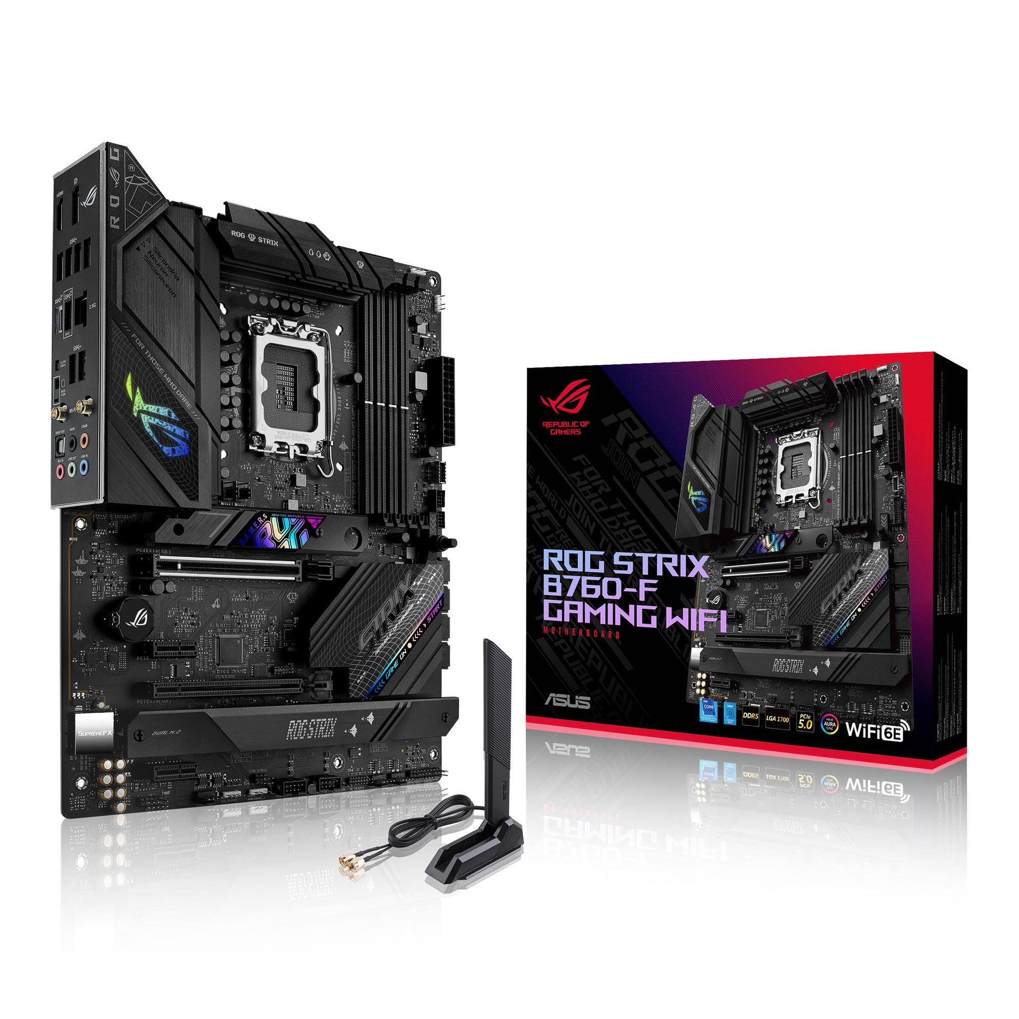 ASUS Mainboard ROG STRIX B760-F GAMING WIFI / 90MB1CT0-M1EAY0 Black