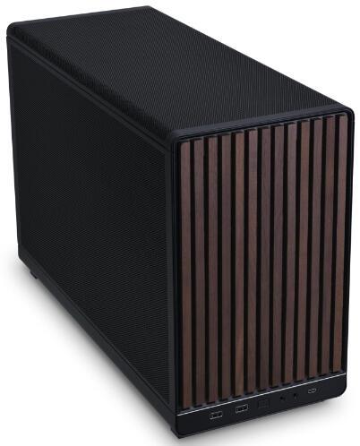 Lian Li PC-Gehäuse A3-mATX Wood / A3X-WD Schwarz, Holz S