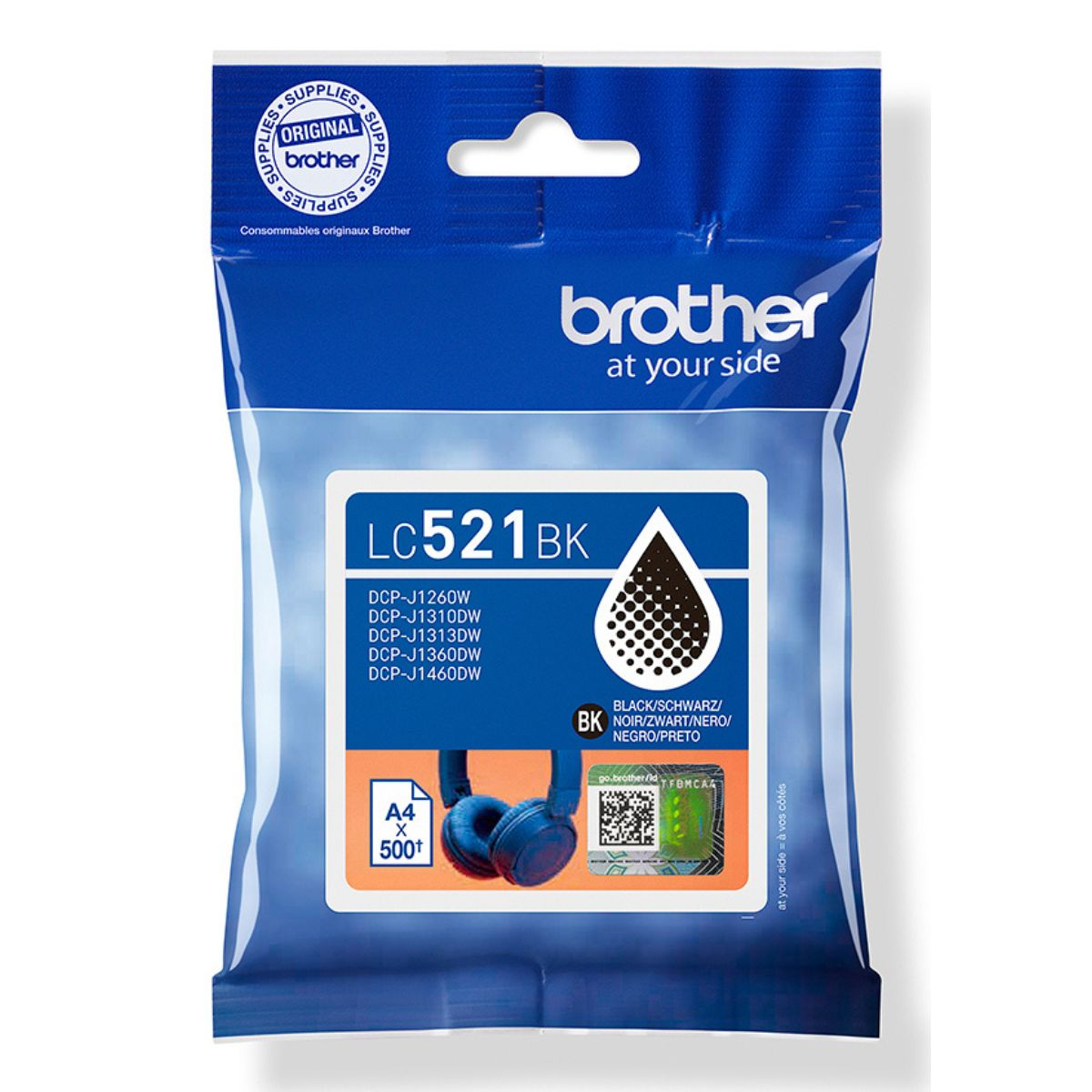 Brother Tinte LC-521BK / LC521BK Schwarz