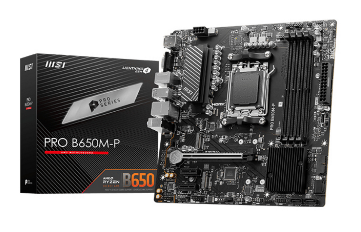 MSI Placa madre PRO B650M-P / 7E27-001R Negro