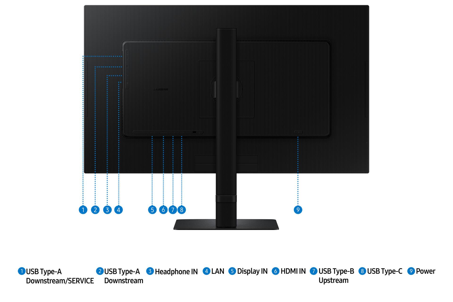 Samsung Monitor ViewFinity LS27D800UAU / LS27D800UAUXEN Nero 68,6 cm (27")