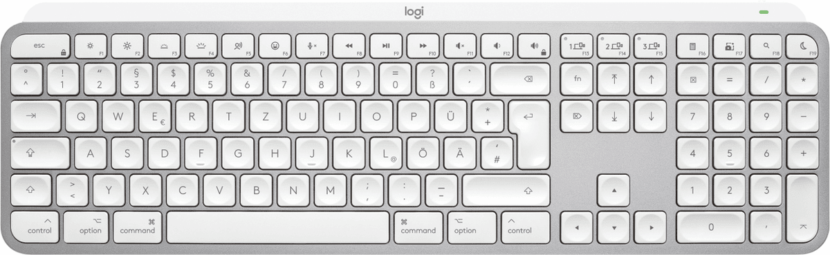 Logitech Keyboard MX Keys S für Mac / 920-011624 Light gray
