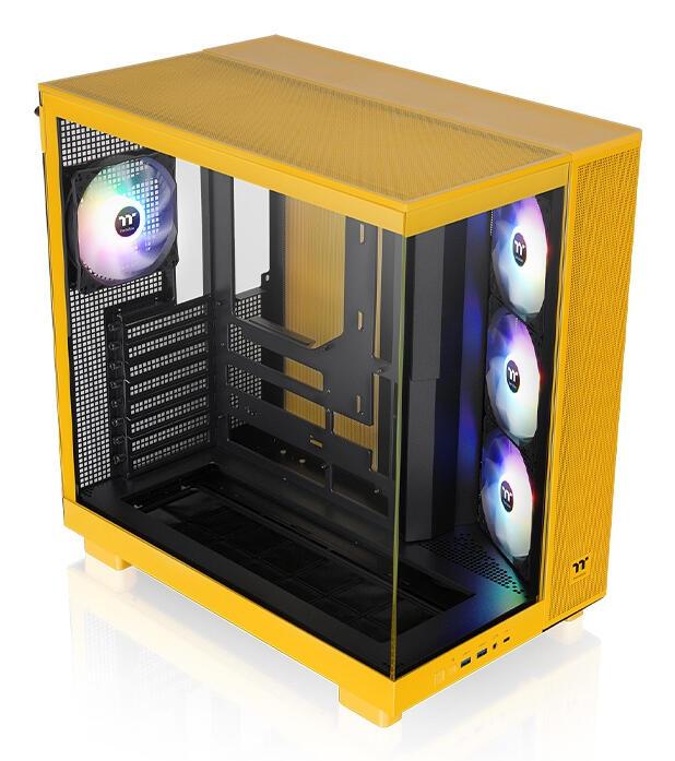 Thermaltake Alloggiamento per PC View 380 XL TG ARGB Bumblebee / CA-11E-00M4WN-00 Giallo