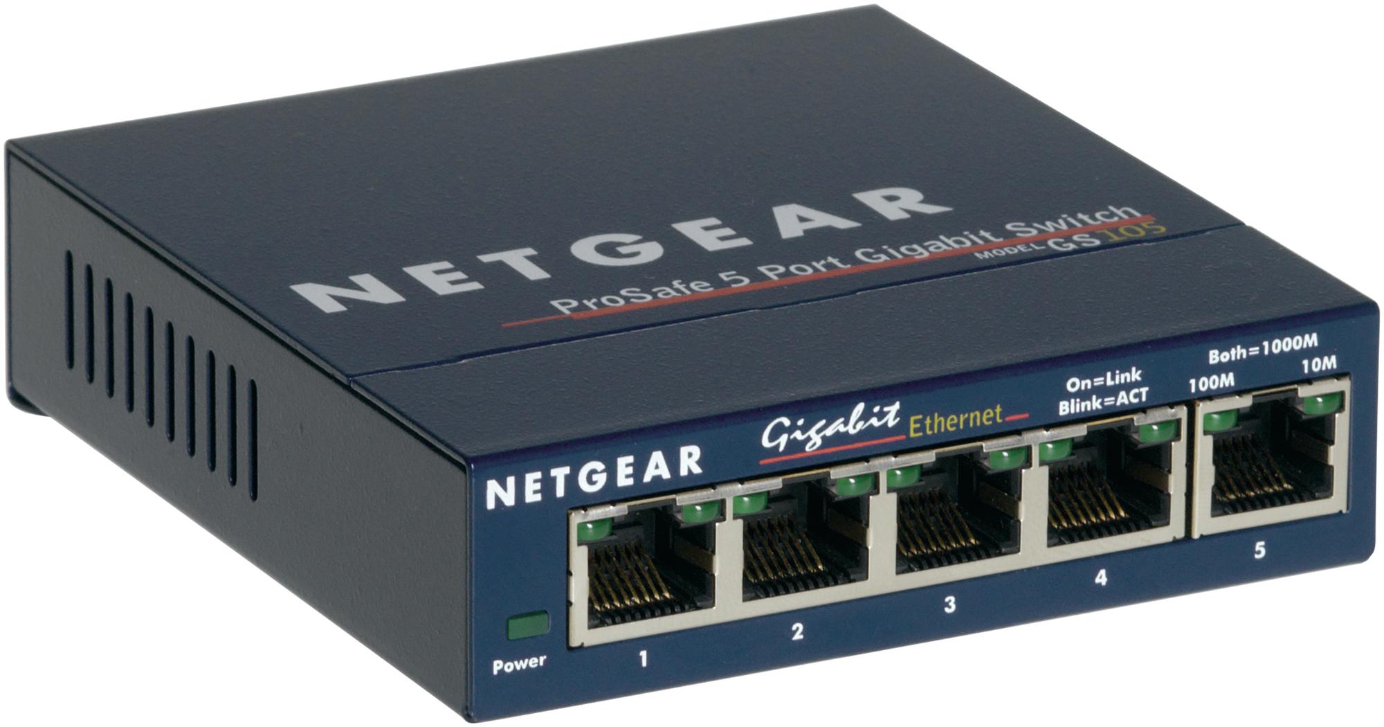 Netgear Interruptor GS105GE Azul