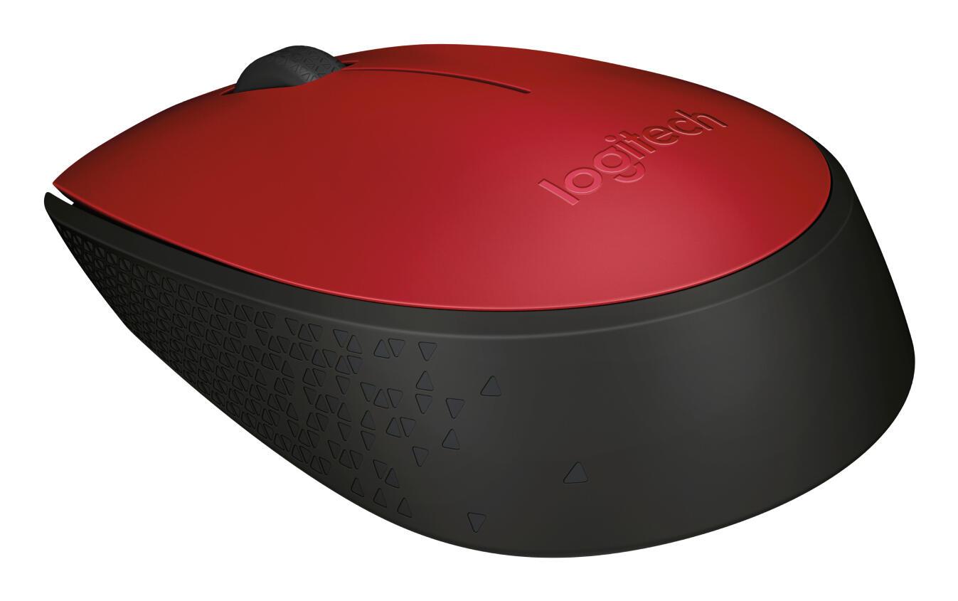 Logitech Ratón M171 / 910-004641 Negro, rojo