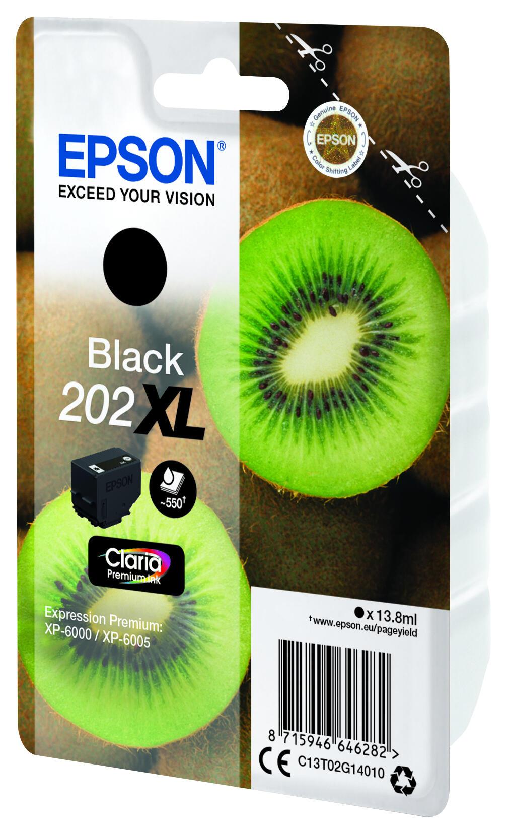 Epson Tinta 202XL / C13T02G14010 Negro XL