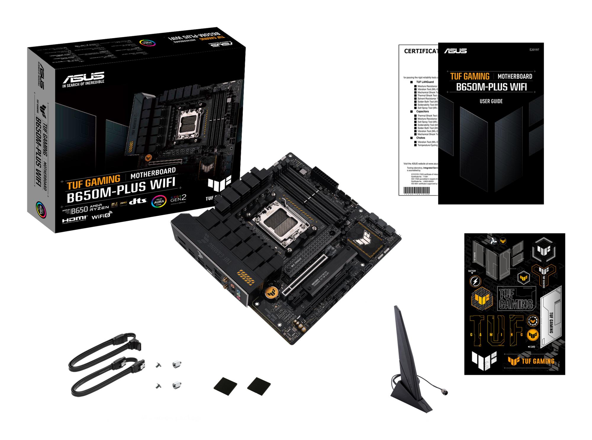 ASUS Placa base TUF GAMING B650M-PLUS WIFI / 90MB1BF0-M0EAY0 Negro