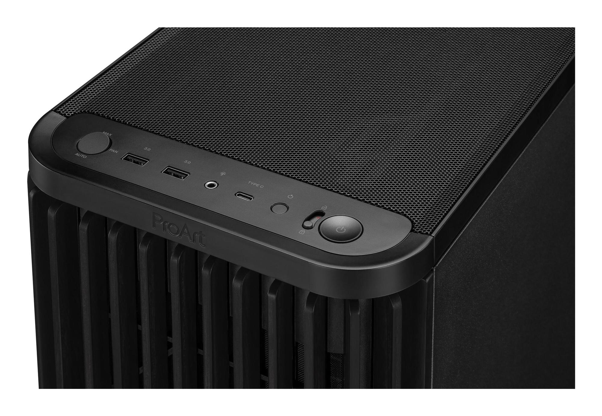 ASUS PC-Gehäuse ProArt PA401 Wood Ed. / 90DC00M0-B39010 Schwarz