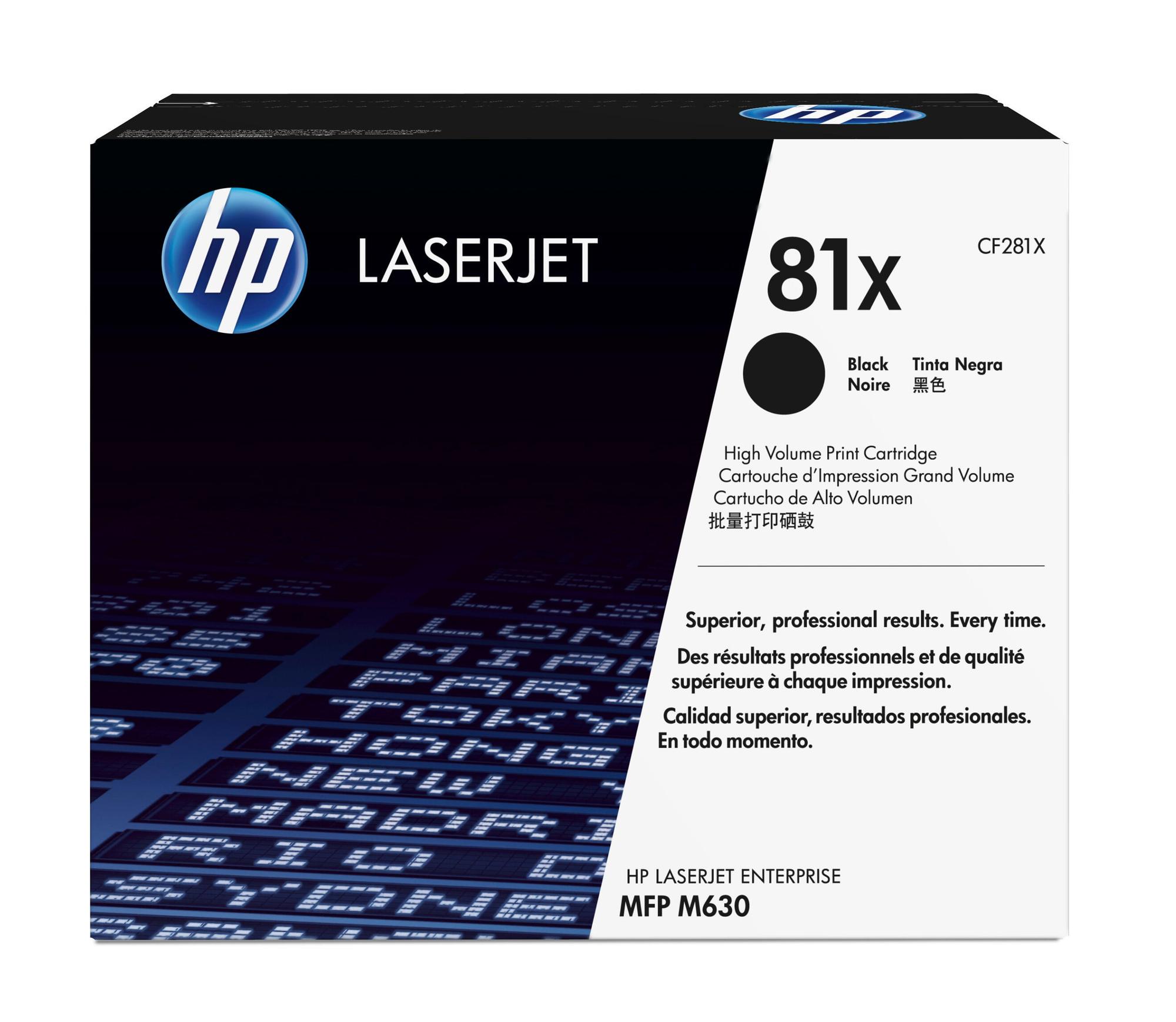 HP Toner 81X / CF281X Noir Standard