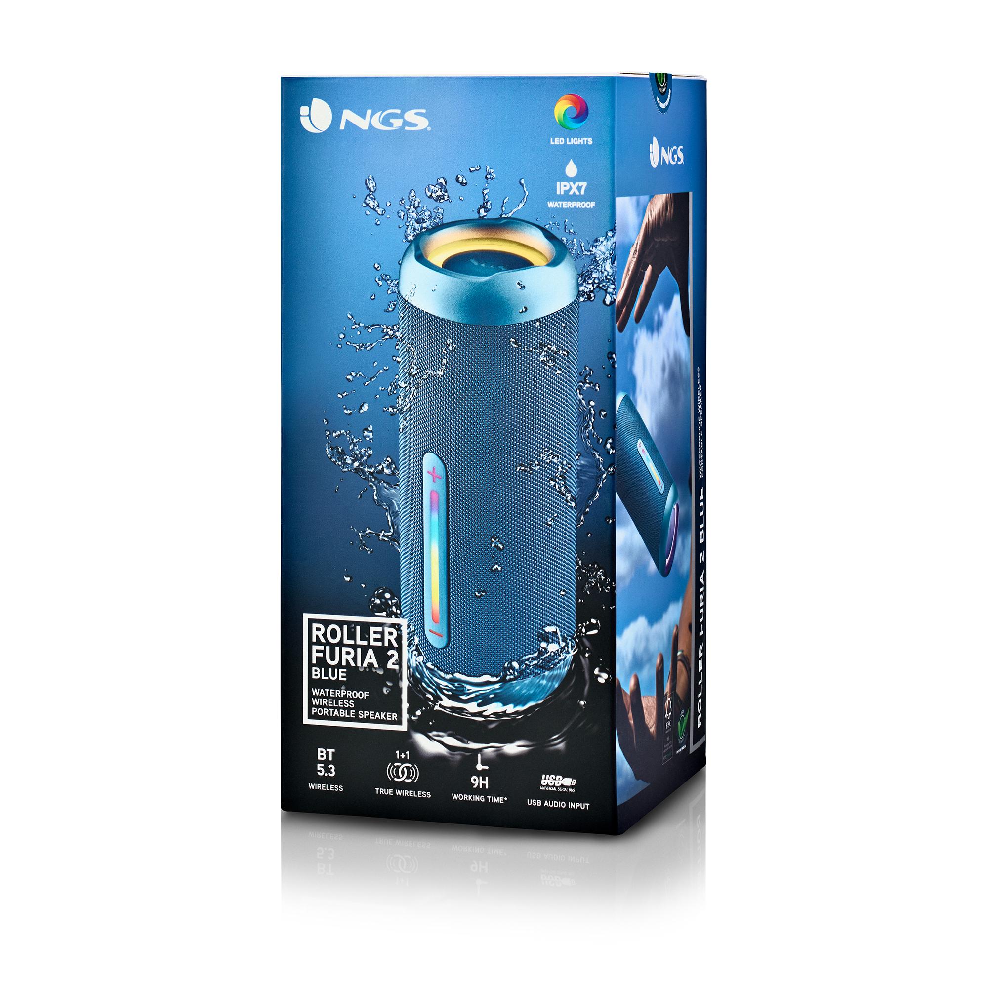 NGS Altoparlante Roller Furia 2 / ROLLERFURIA2BLUE Blu M