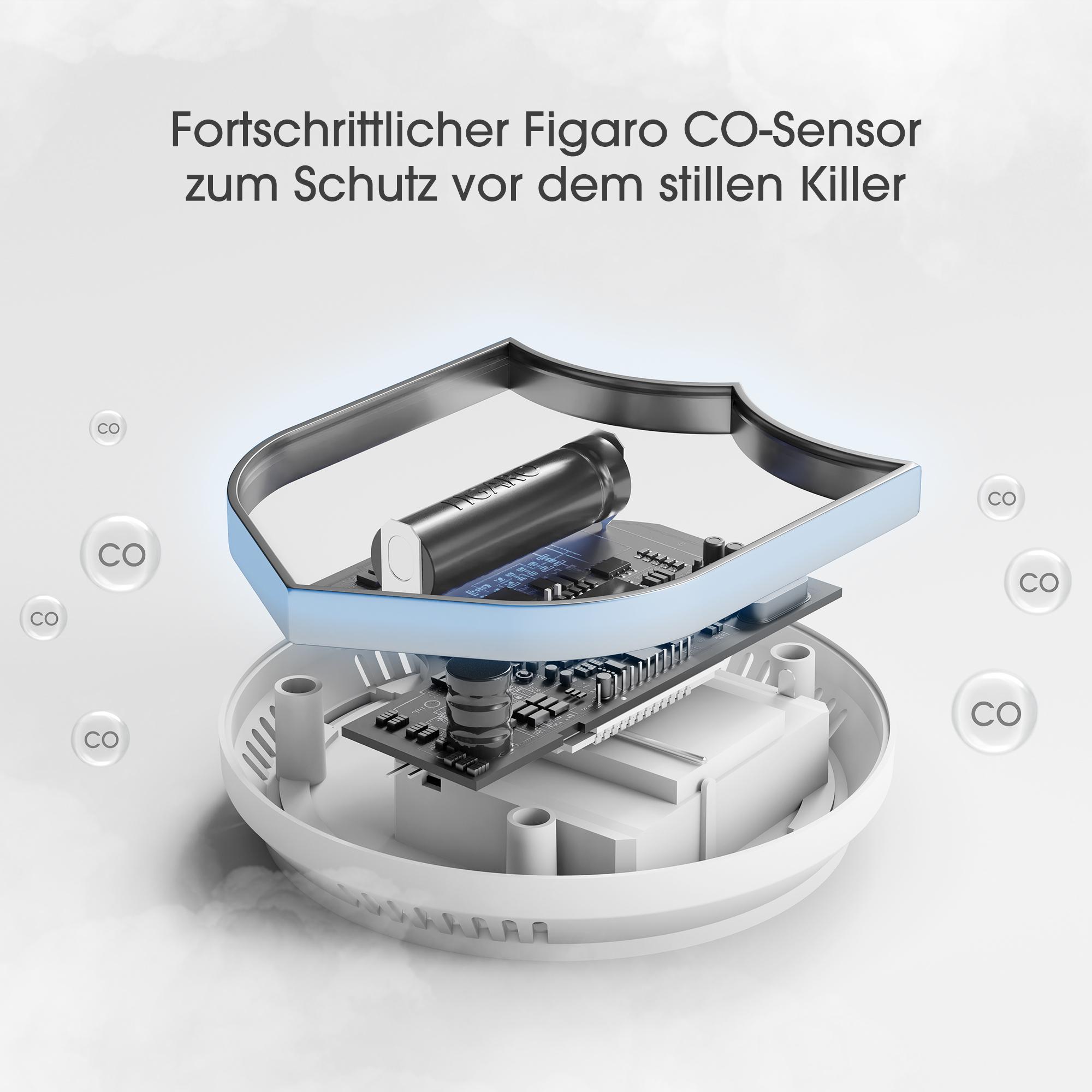 X-Sense Carbon monoxide detector CO03D-W / ZASXS00145WEU White, grey