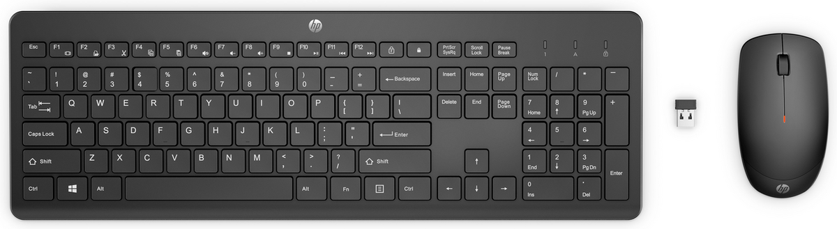 HP Set di mouse e tastiera 230 / 18H24AA#ABD Nero