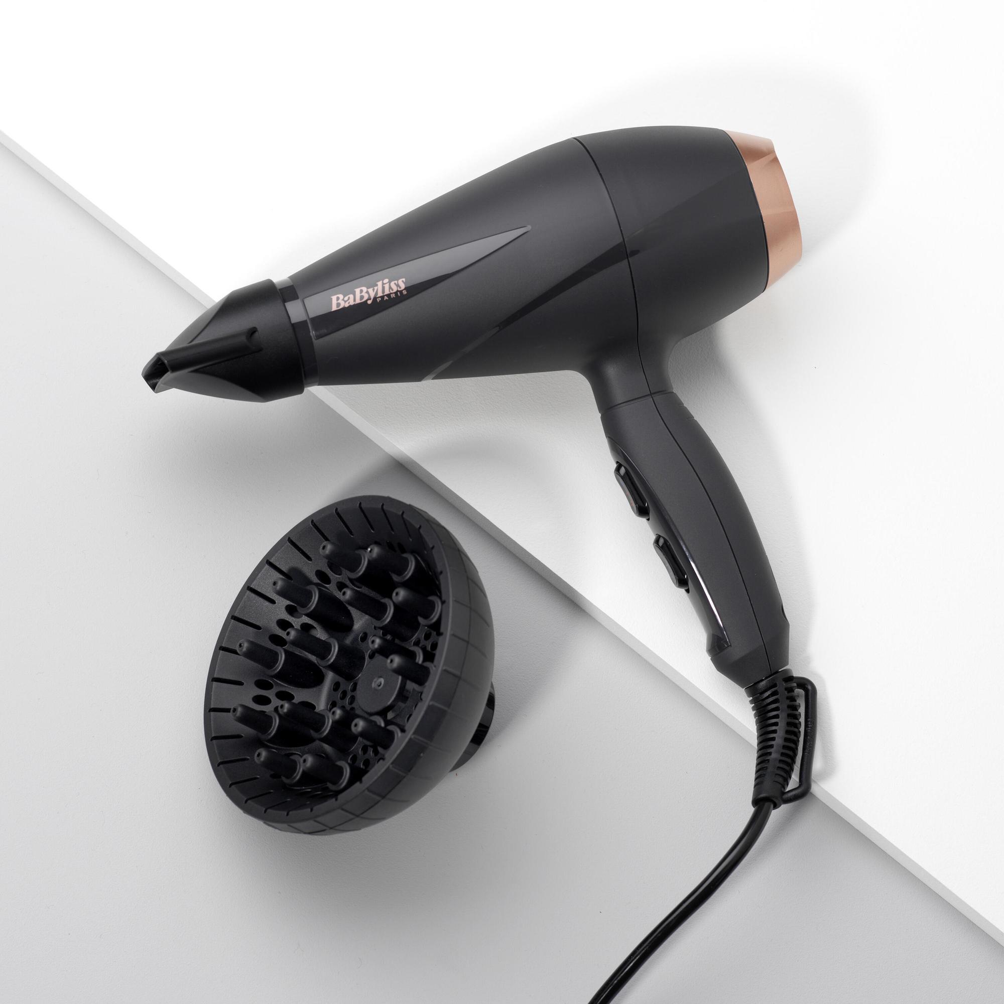BaByliss Haartrockner 6709DE / 6709DE Schwarz, Rosa-Goldfarben