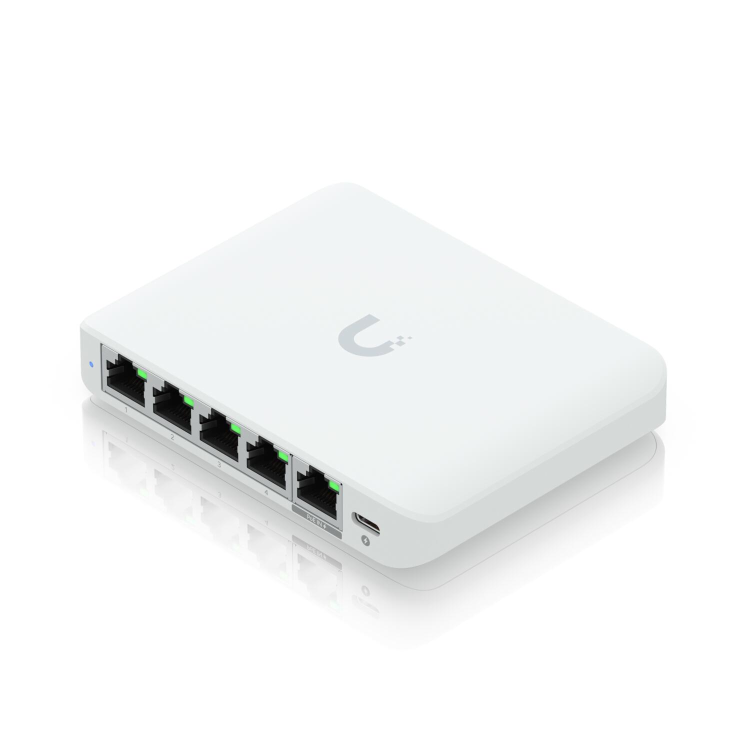 Ubiquiti Switch Ubiquiti USW-Flex Mini 2.5G-5 / USW-FLEX MINI 2.5G-5 Weiß