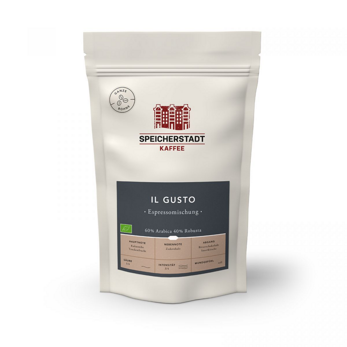Speicherstadt Kaffeerösterei Espressomischung 500g ganze Bohne Il Gusto / 100668 Speicherstadt Kaffeerösterei Espressomischung 500g ganze Bohne Il Gusto / 100668