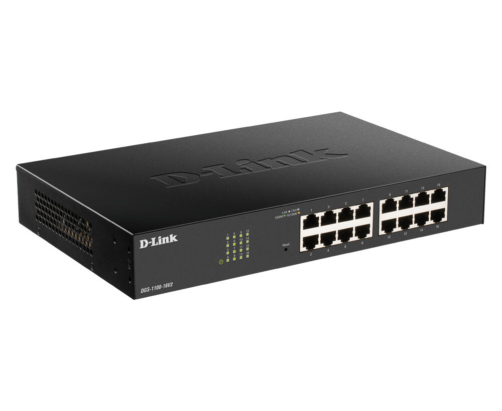 D-Link Interruptor DGS-1100-24P V2 / DGS-1100-24PV2/E Negro