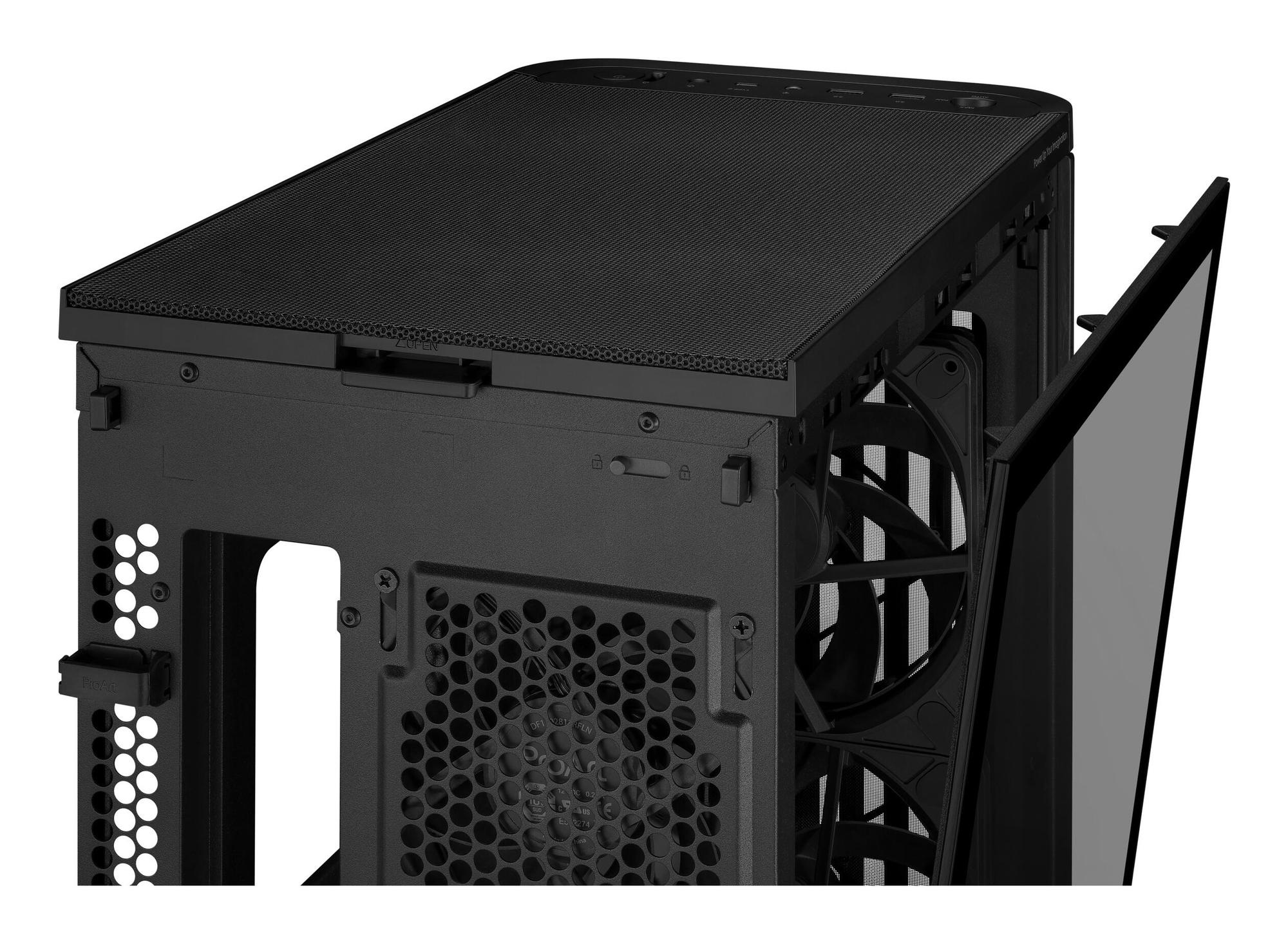 ASUS PC case ProArt PA401 Wood Ed. mit Glass / 90DC00M0-B39000 Black