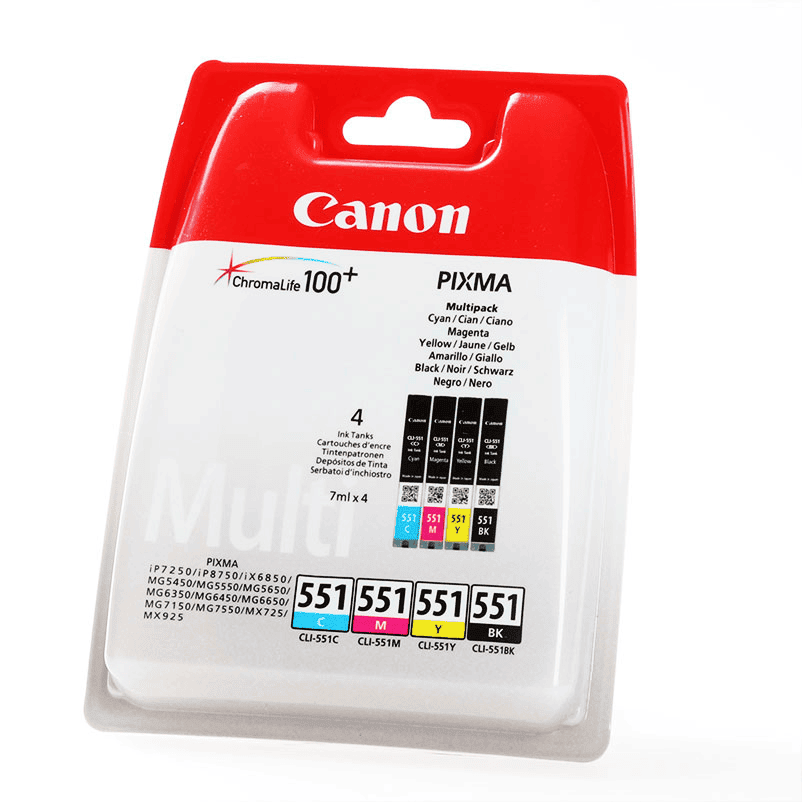 Canon Tinte CLI-551 / 6509B009 BK,C,M,Y