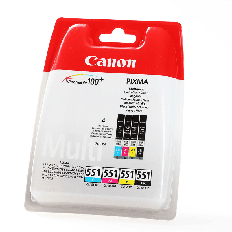 Canon Tinta CLI-551 / 6509B009 BK,C,M,Y Multipack