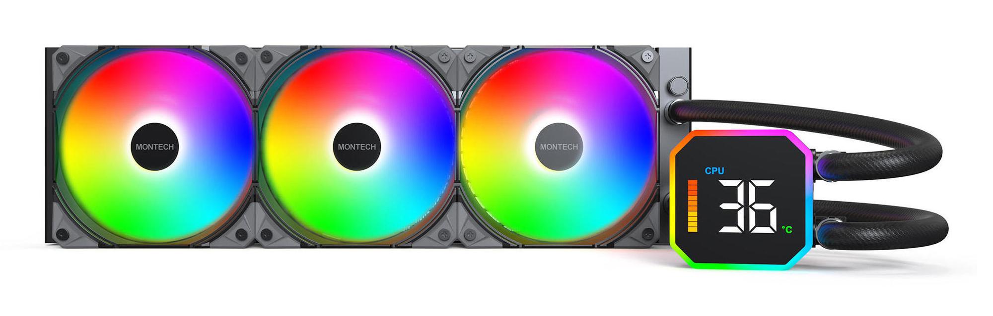 Montech Wasserkühlung HyperFlow Digital 360 / HYPERFLOW DIGITAL 360 (B) Schwarz XL