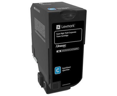 Lexmark Toner 74C2HCE / 74C2HCE Cyan XXL