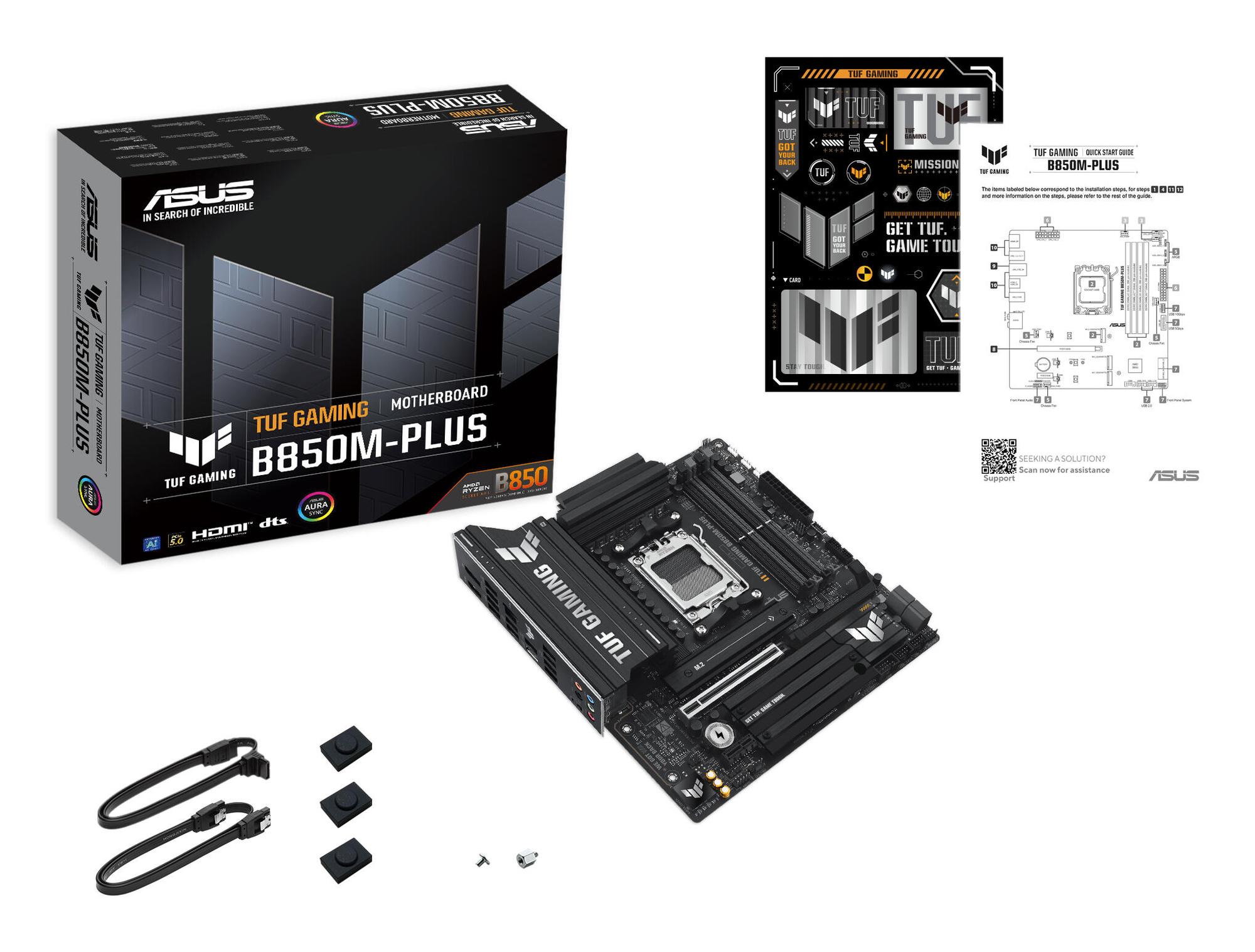 ASUS Mainboard TUF GAMING B850M-PLUS / 90MB1IX0-M0EAY0 Black