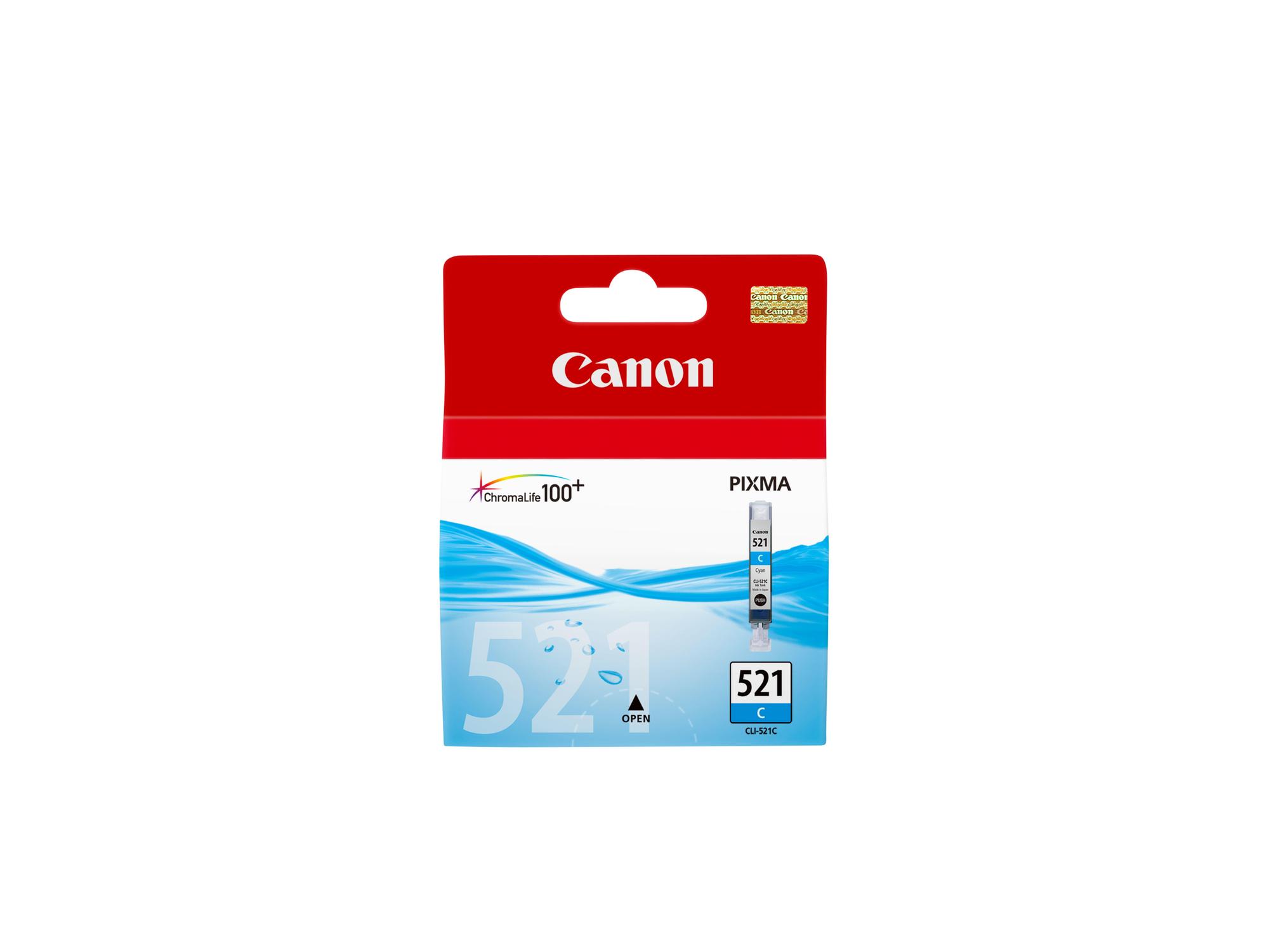 Canon Encre CLI-521C / 2934B001 Cyan Standard
