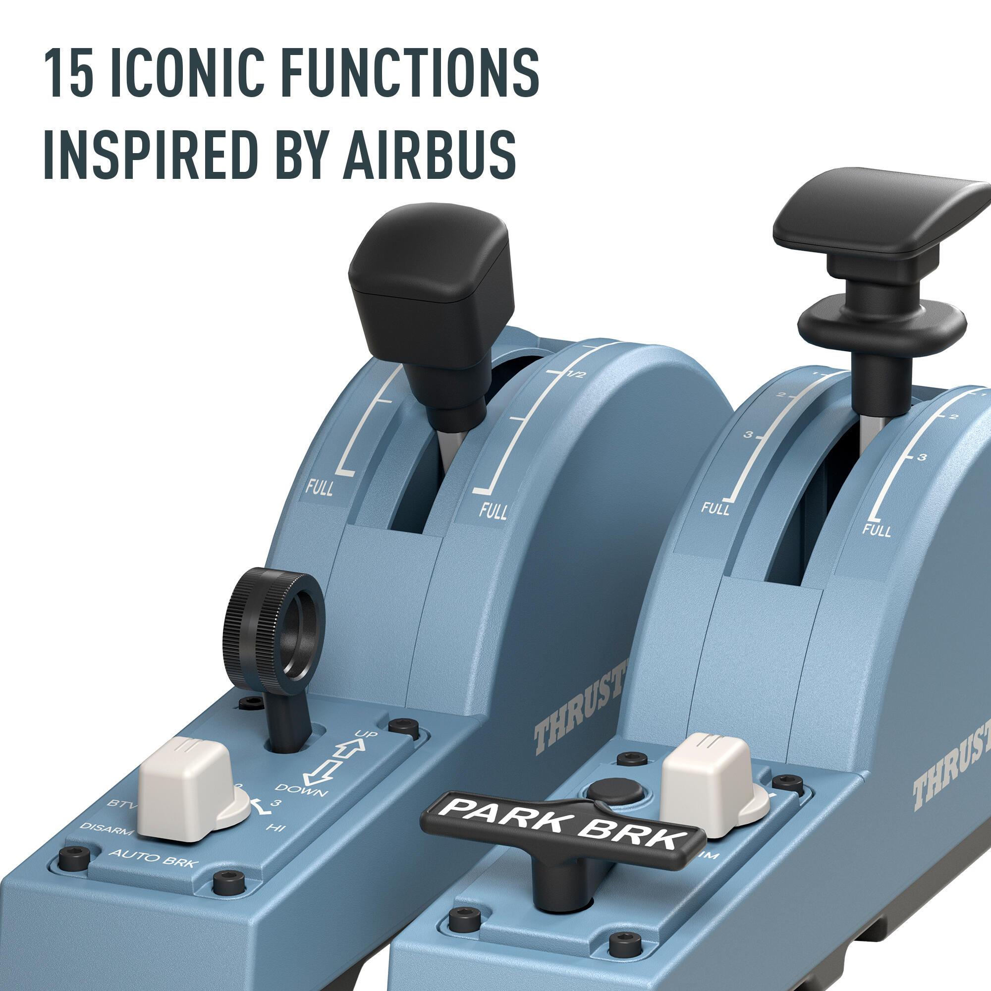 Thrustmaster Contrôleur TCA Quadrant Add-On Airbus Edi / 2960853 Noir, bleu
