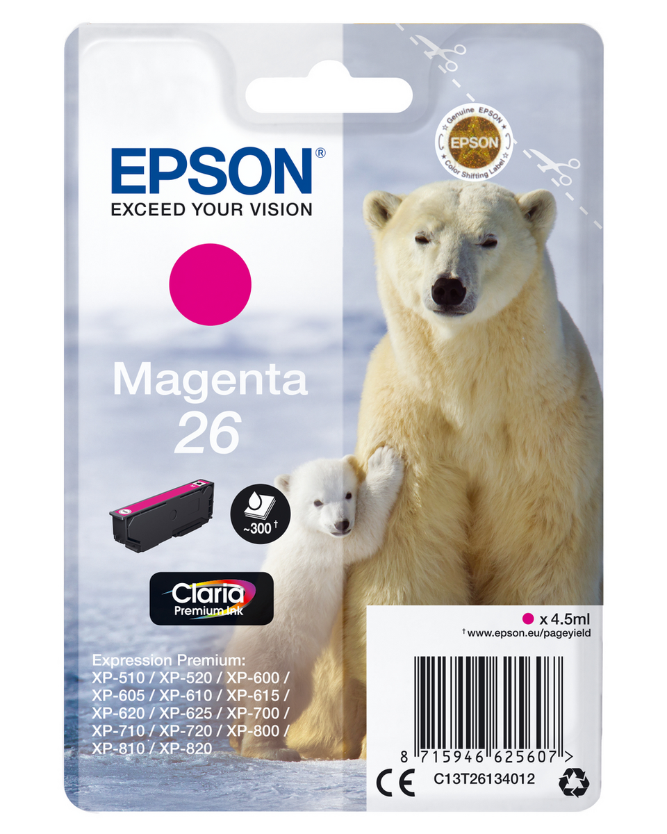 Epson Tinte 26 / C13T26134012 Magenta