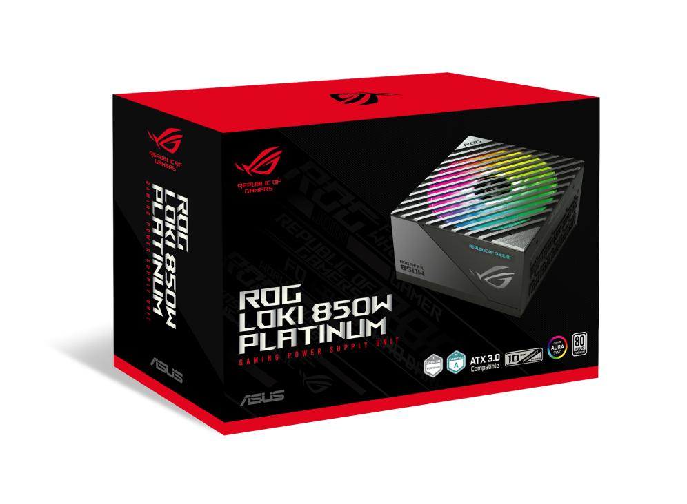 ASUS Alimentation pour PC ROG LOKI 850P SFX L GAMING / 90YE00N3-B0NA00 Noir, argent