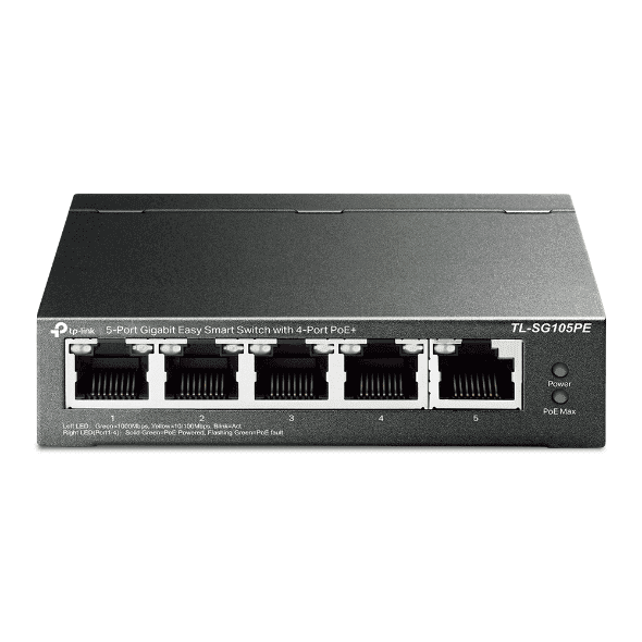TP-LINK Interruptor SG105PE / TL-SG105PE Negro