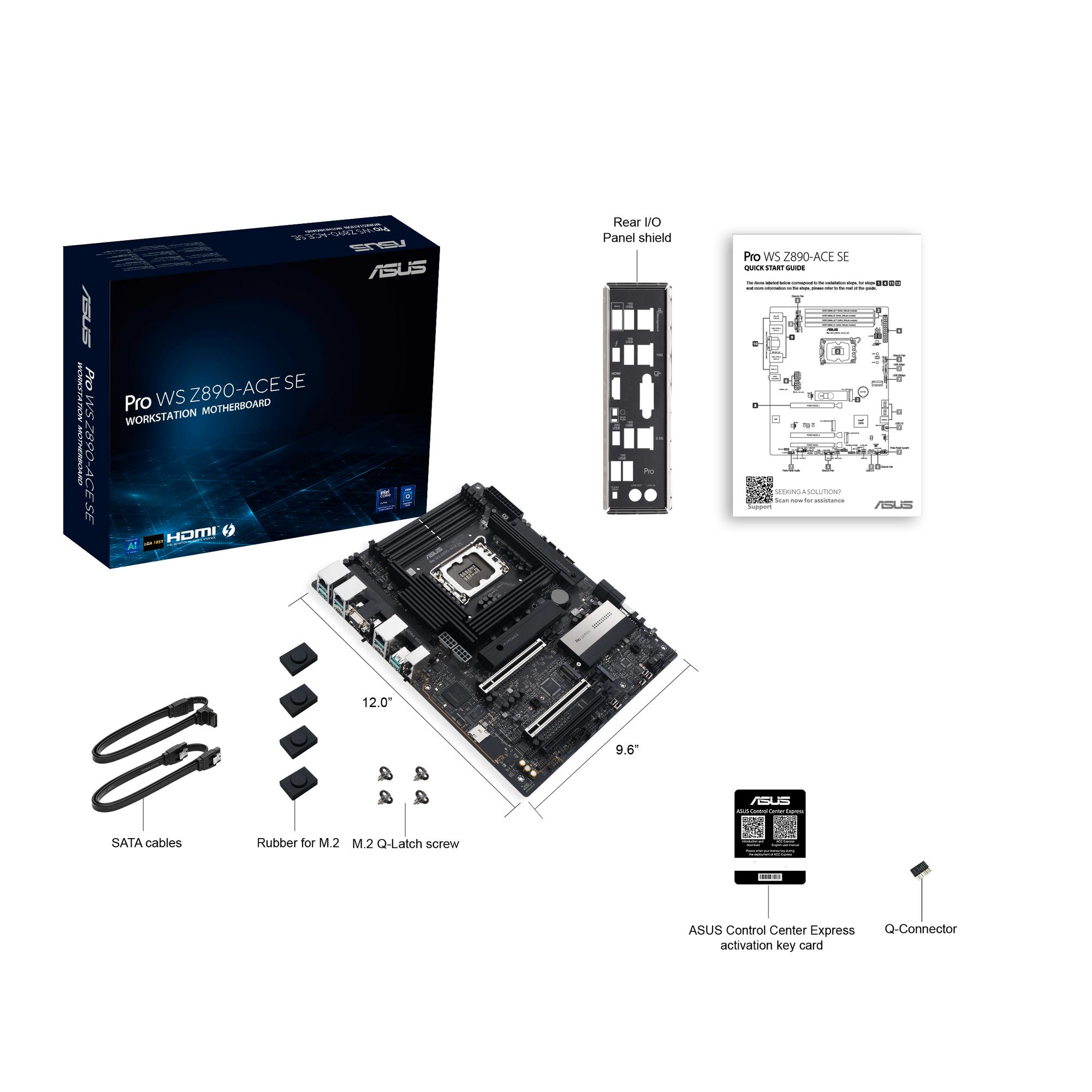 ASUS Placa base PRO WS Z890-ACE SE / 90MB1JC0-M0EAY0 Negro