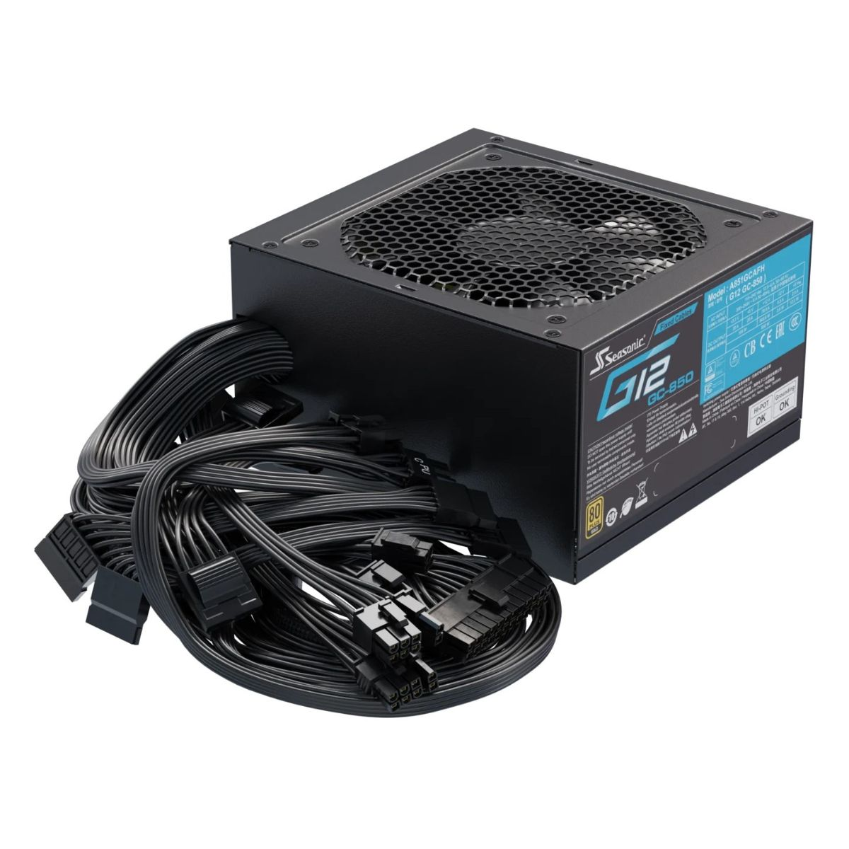 Seasonic PC-Netzteil G12 GC-850 / SSP-850RT2 Schwarz Seasonic PC-Netzteil G12 GC-850 / SSP-850RT2 Schwarz