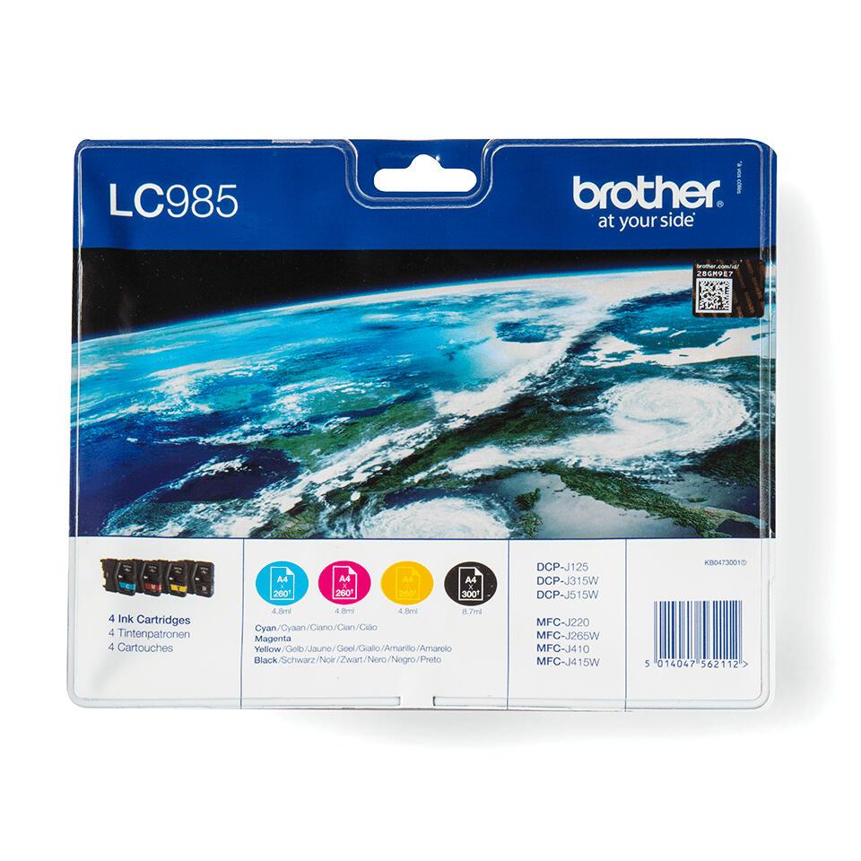 Brother Ink LC-985VALBP / LC985VALBP BK,C,M,Y Multipack