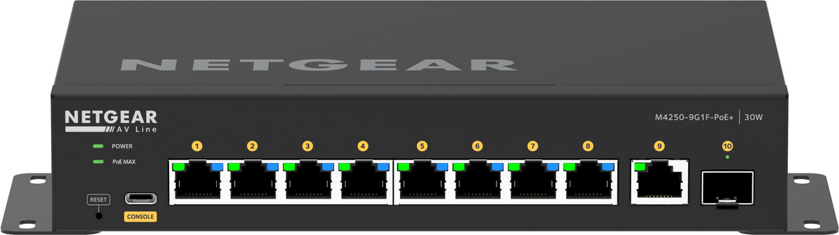 Netgear Switch GSM4210 / GSM4210PD-100EUS Schwarz