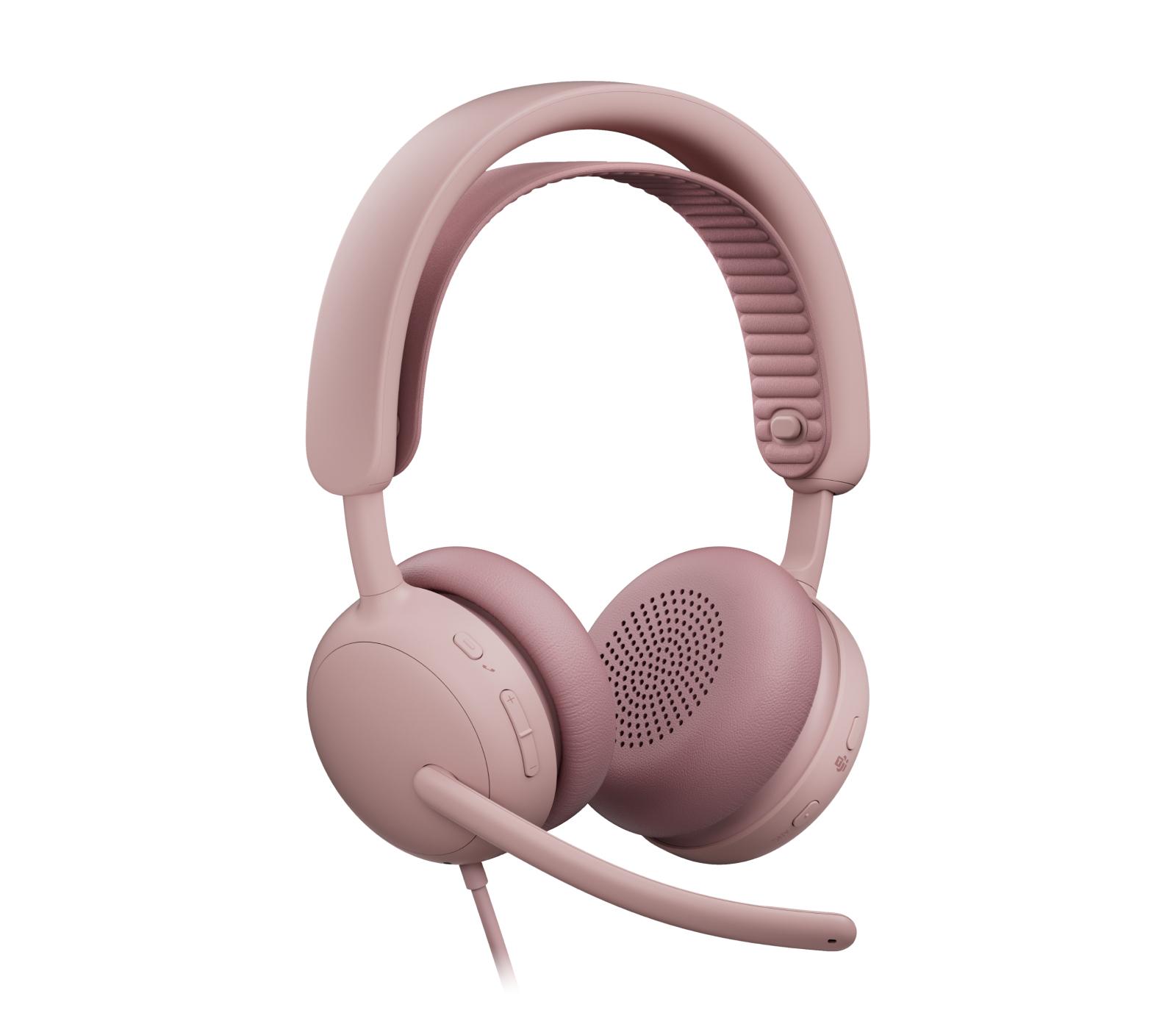Logitech Cuffia Zone Wired 2 / 981-001616 Rosato