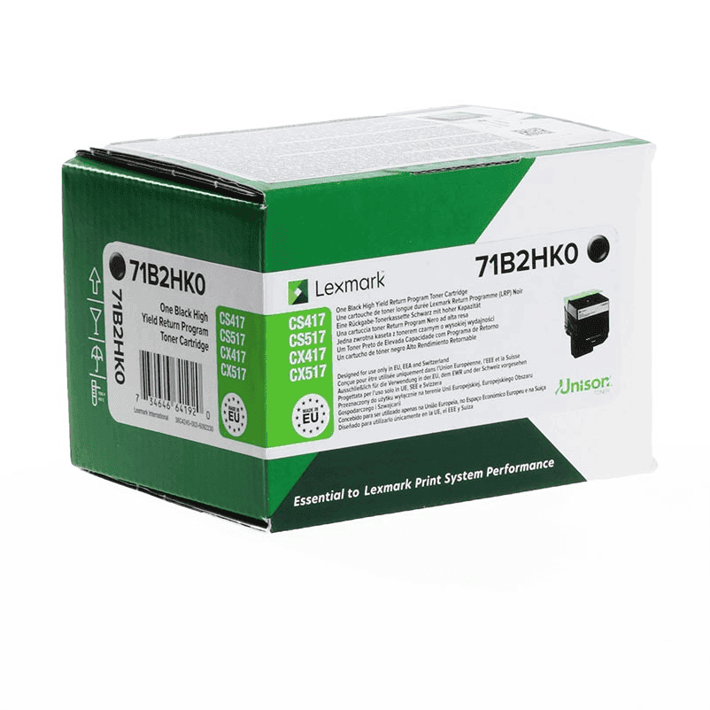 Lexmark Toner 71B2HK0 Nero