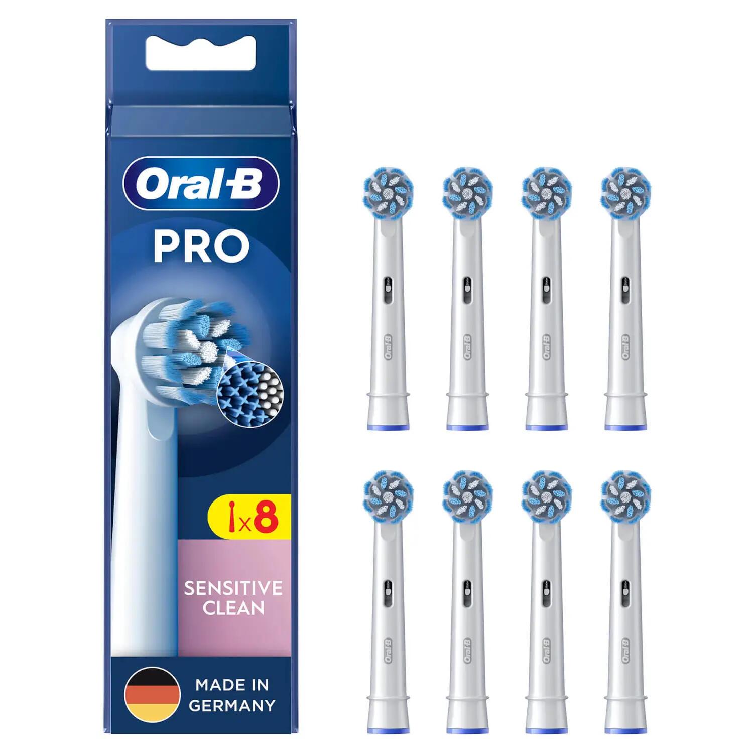 Oral-B Brosse à dents à clipser 8x Sens / 860649 Blanc 8-Pack