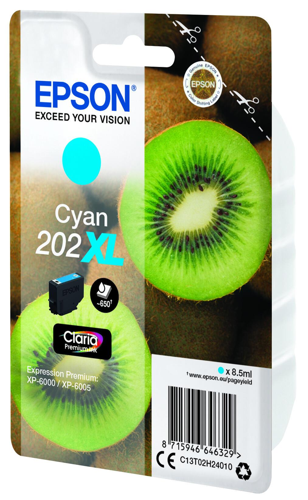 Epson Tinta 202XL / C13T02H24010 Cian XL