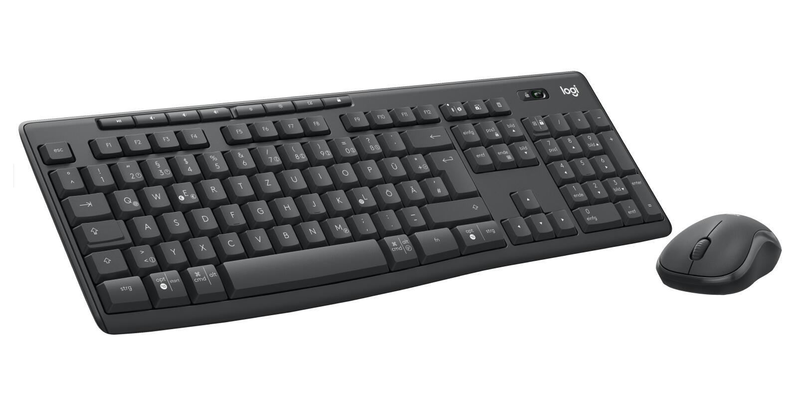 Logitech Maus- und Tastatur-Set MK370 Business / 920-012065 Graphit