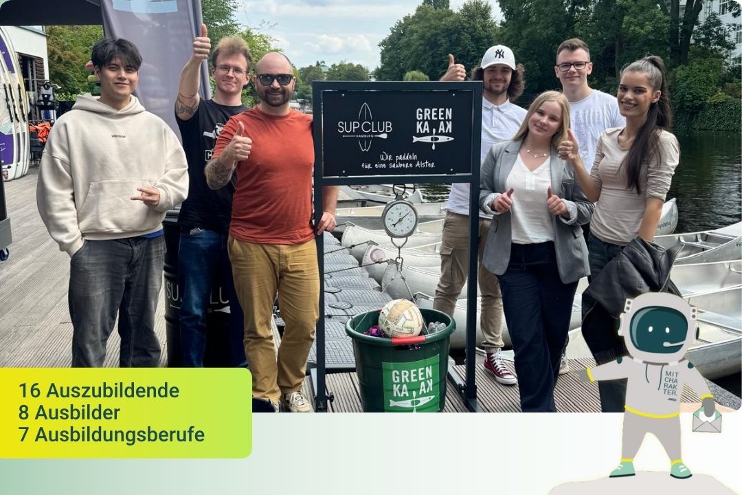 Teamfoto Azubis beim Ausflug