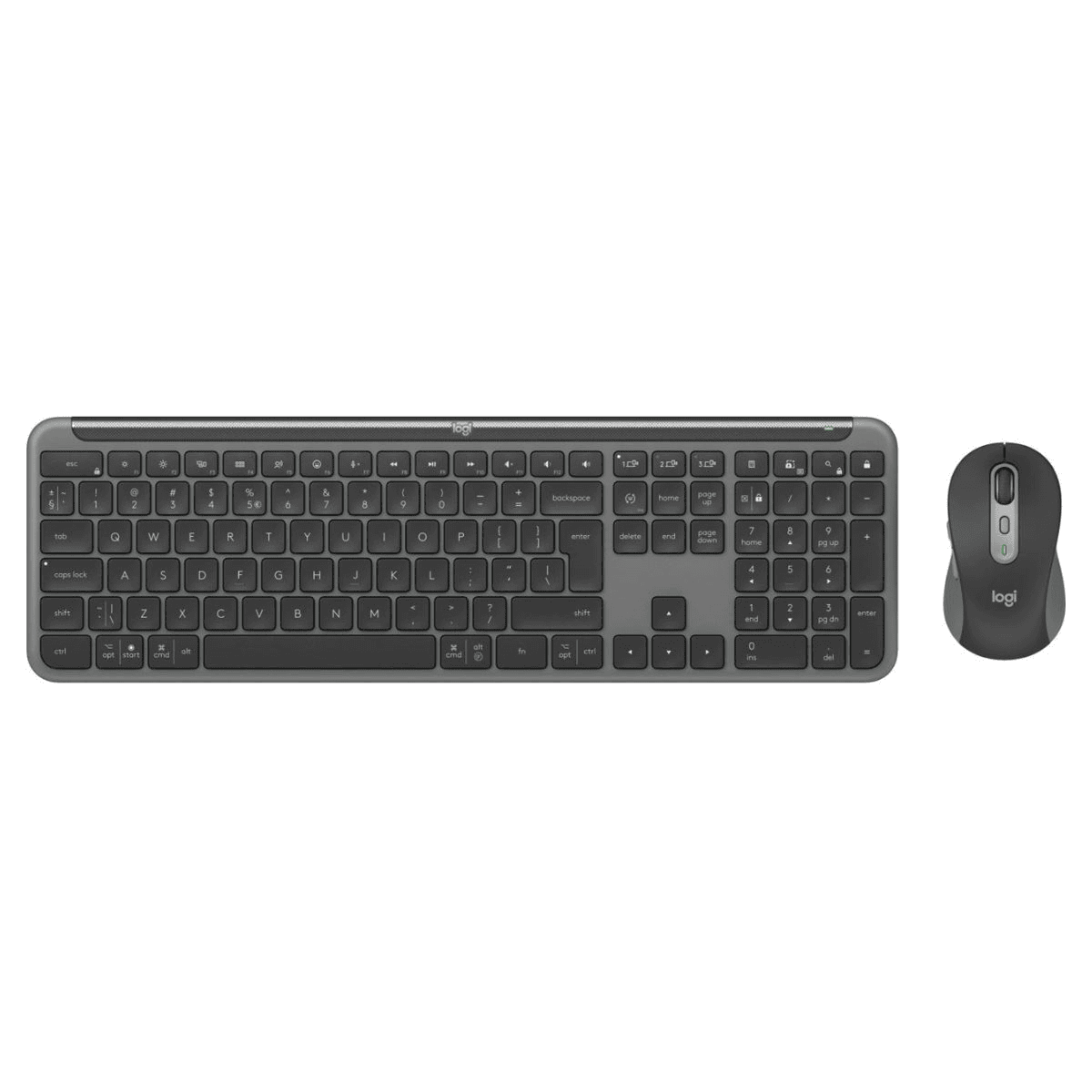 Logitech Mouse and keyboard set MK950 Signature Slim / 920-012490 Graphite
